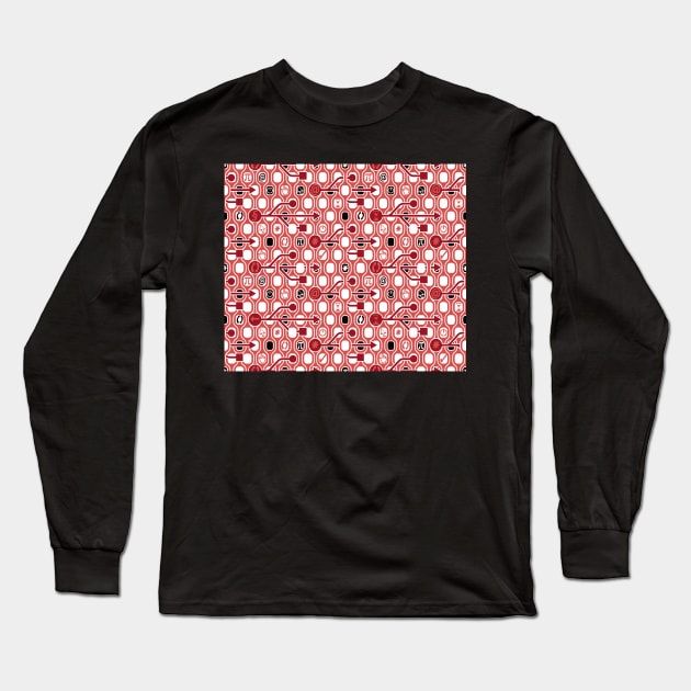 Geek Spirit Red and Black Long Sleeve T-Shirt by BessoChicca